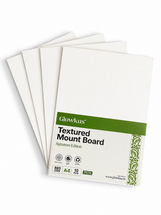 A4 + A3 Canvas Textured Mount Board Combo – 880 GSM