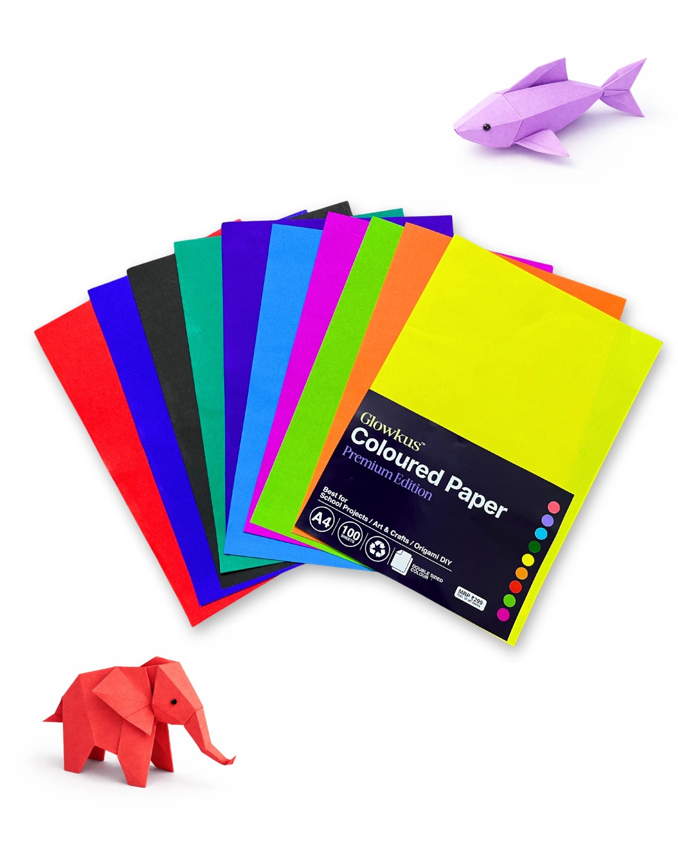 Origami Colour Paper (A4) by Glowkus