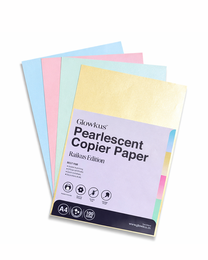 Premium Pearlescent Metallic Paper (A4) for Printing & Crafts
